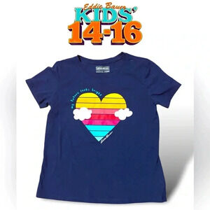 Eddie Bauer NWOT Kids’ blue Sz 14-16 SS shirt.